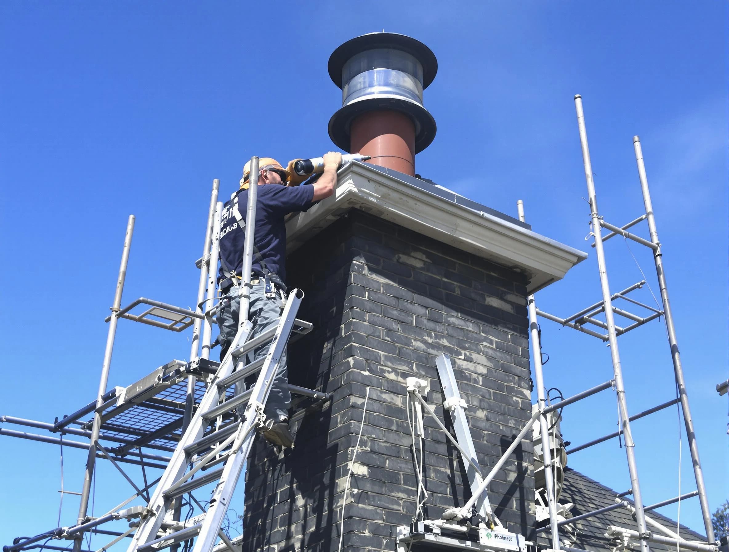 Sturdy chimney crown finished by Pelham Chimney Sweep in Pelham, AL