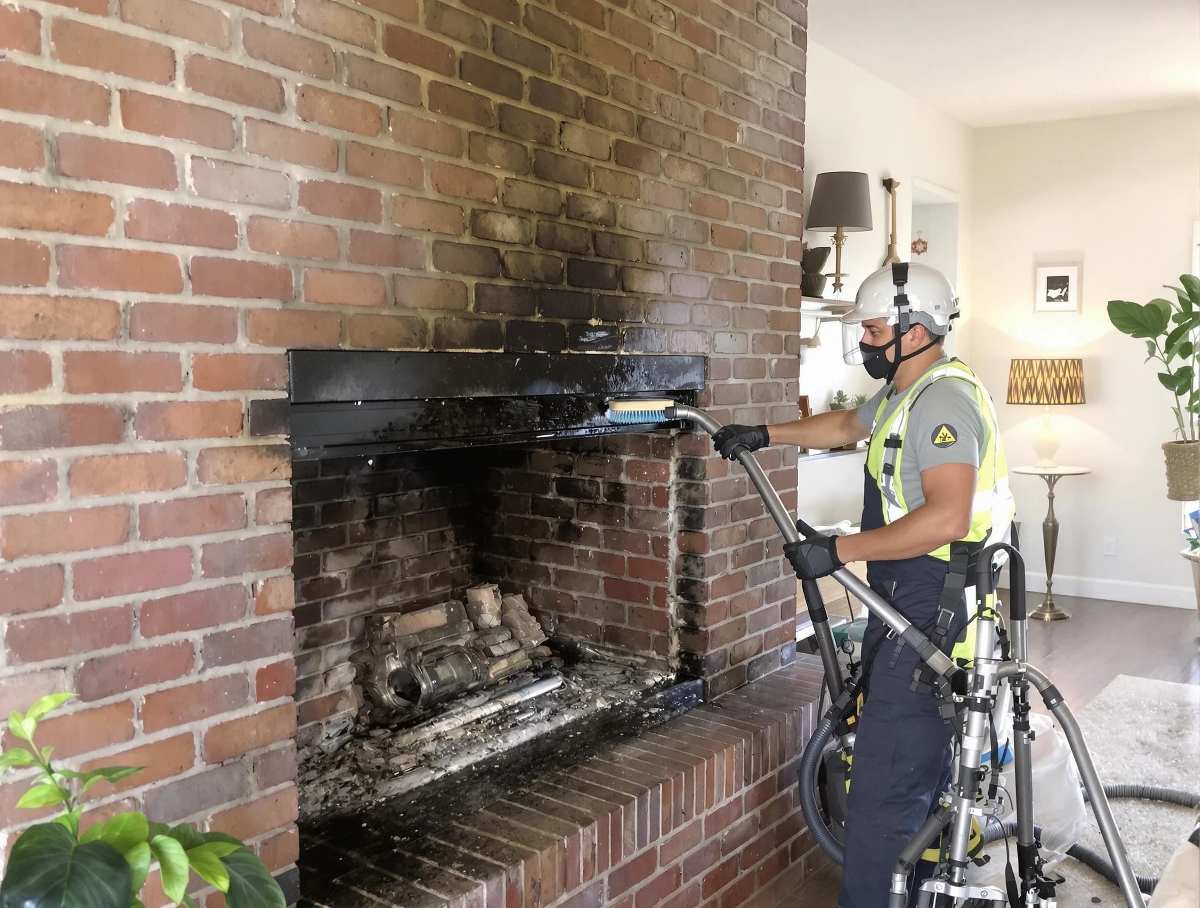 Pelham Chimney Sweep providing fireplace cleaning services in Pelham, AL