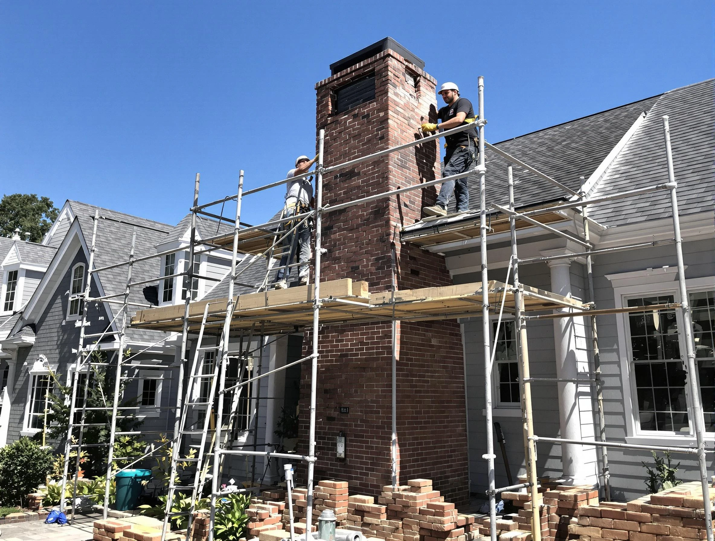 Chimney Rebuilding in Pelham