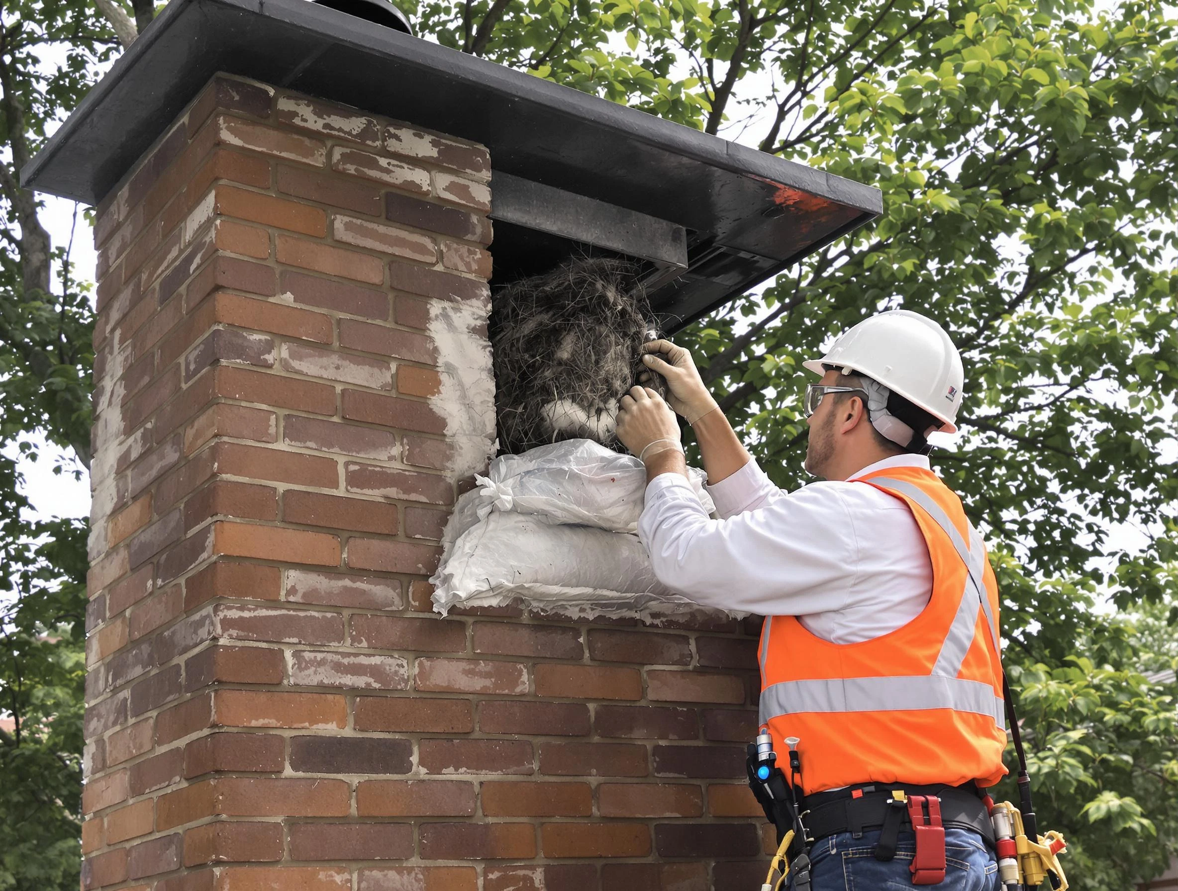 Humane removal of debris and animals by Pelham Chimney Sweep in Pelham, AL