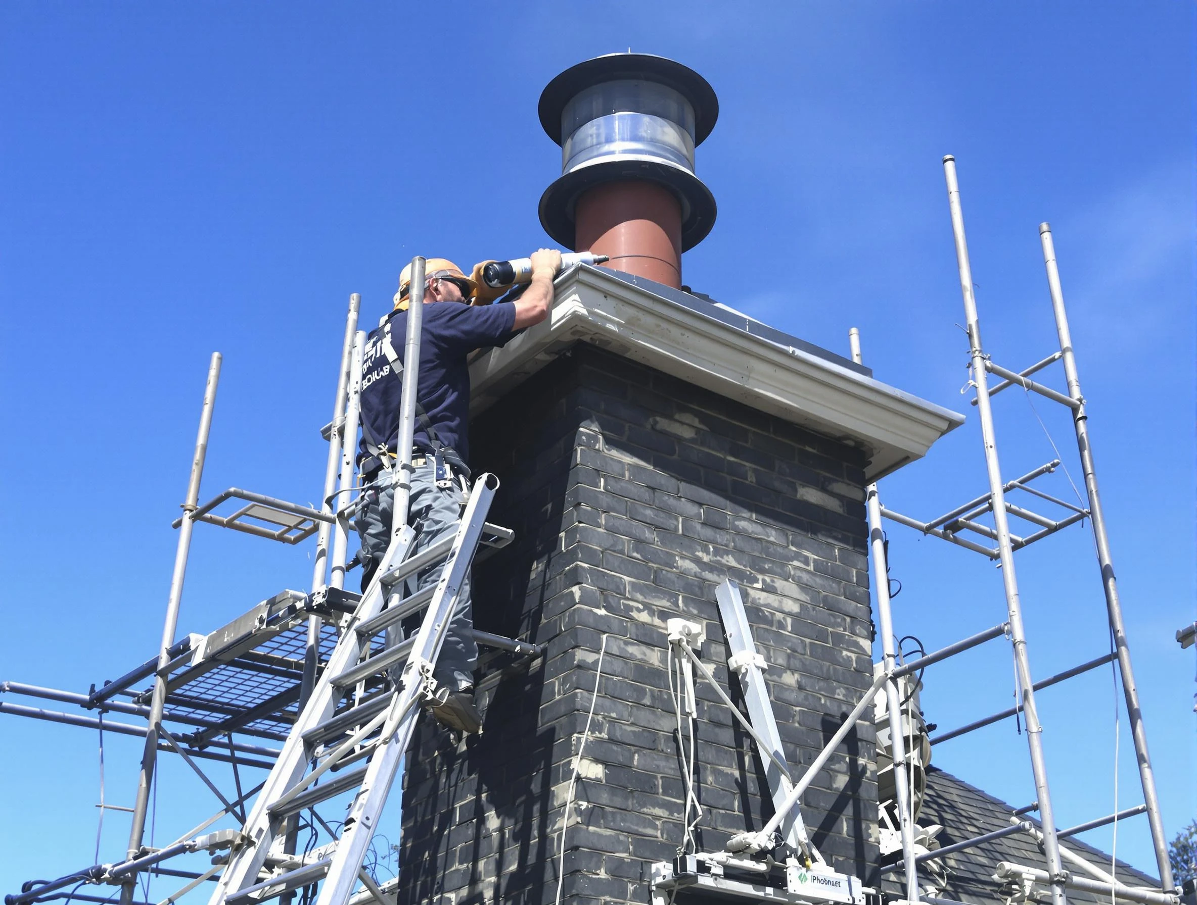 Sturdy chimney crown finished by Pelham Chimney Sweep in Pelham, AL