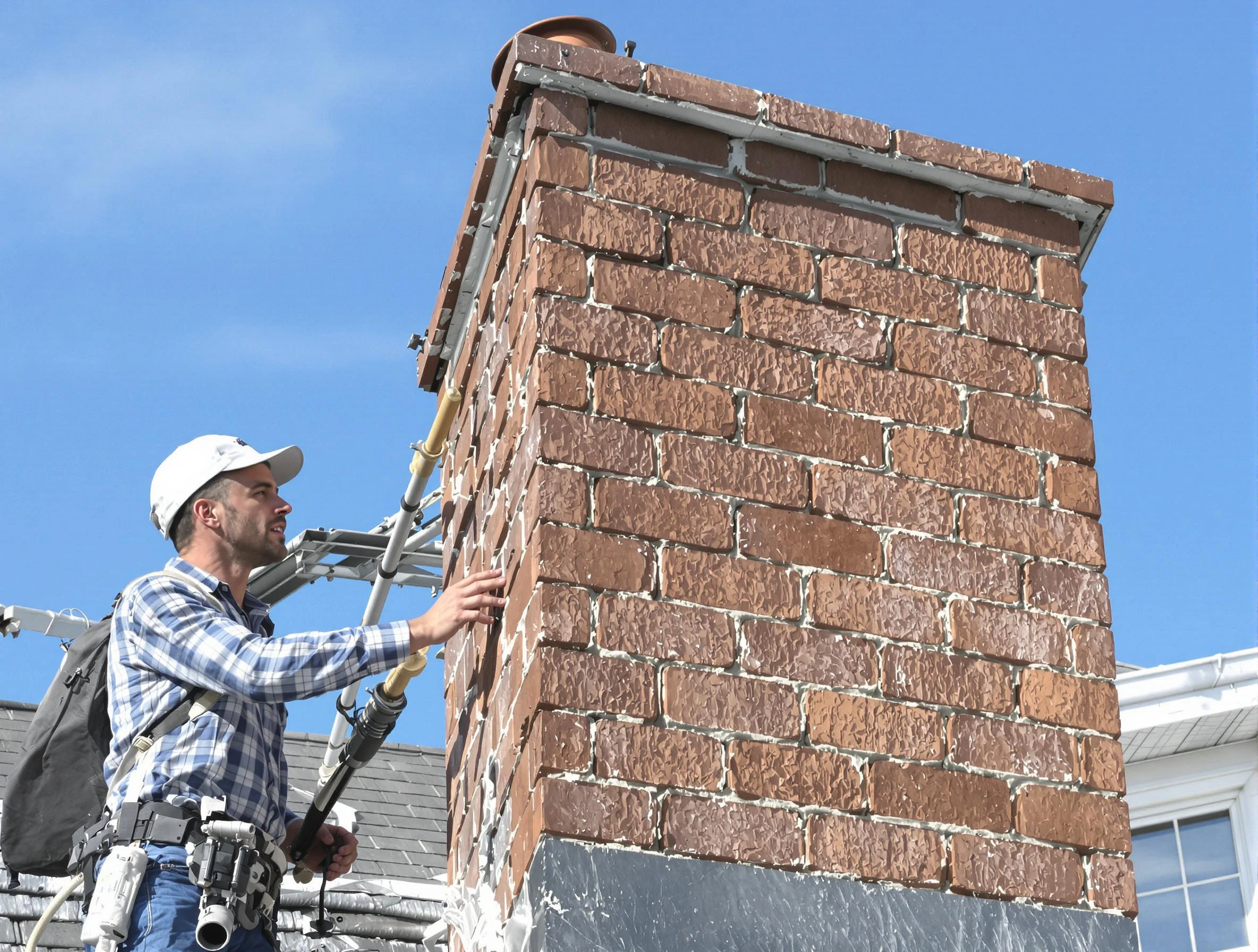Brickwork for a chimney rebuild by Pelham Chimney Sweep in Pelham, AL